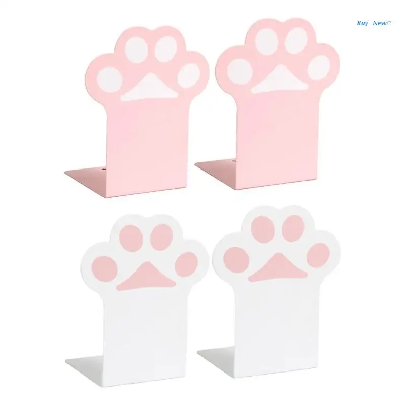 

2X Desk Paw Bookend Stand Holder Book Storage Rack for Home Bedroom Decor