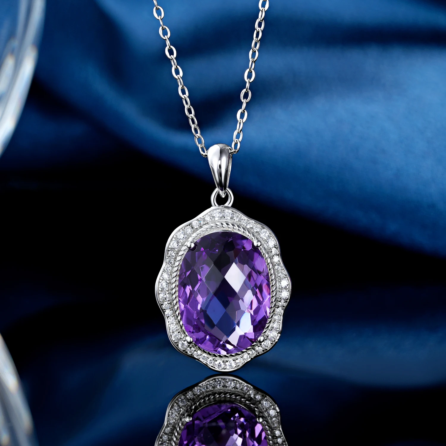 SILE большие драгоценные камни ювелирные изделия для женщин стерлинговое серебро