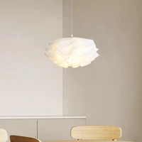nordic post modern white wave pendant light bedroom pendant lamp living room dining room personality hanging lamp fixtures