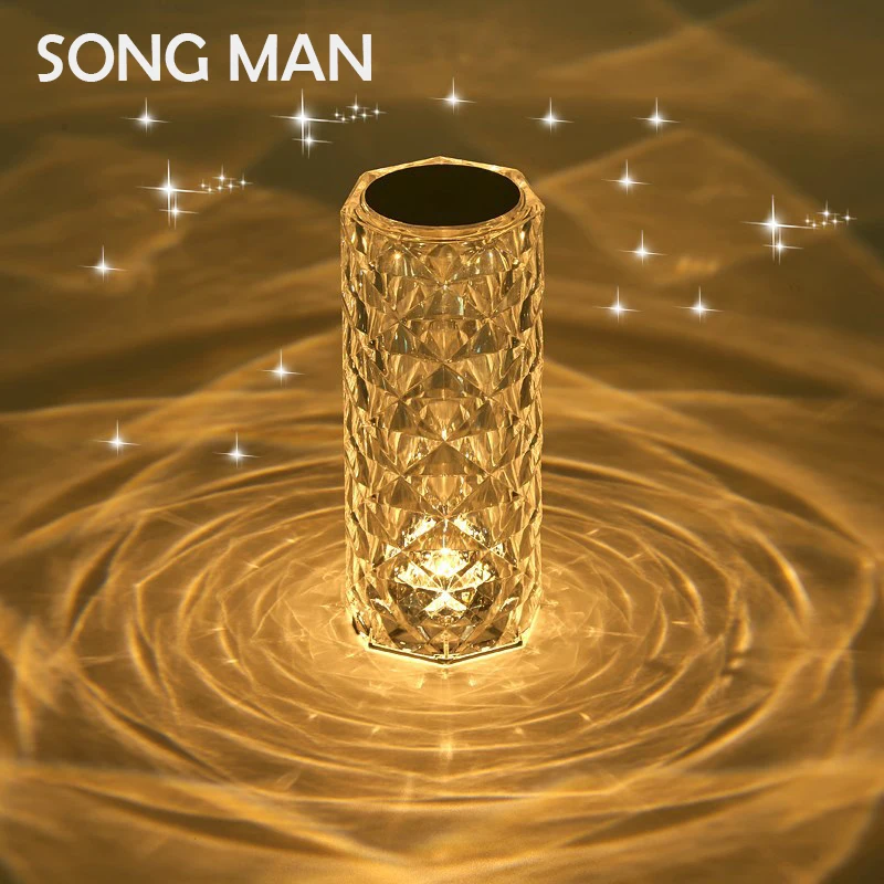 

Настольная лампа с кристаллами, 16 цветов