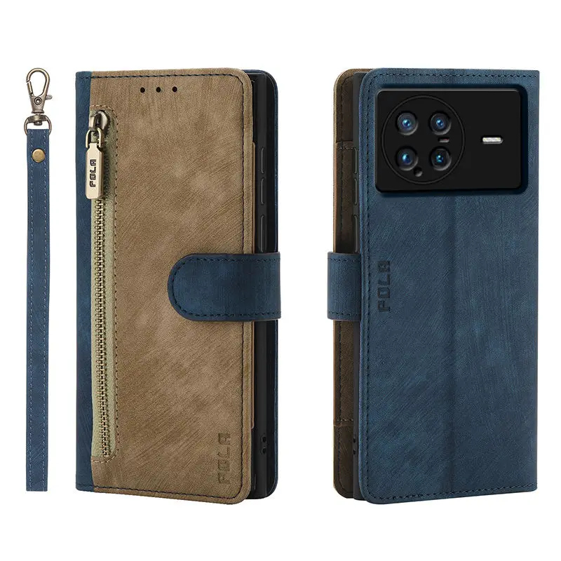 

Case for VIVO X NOTE,VIVO X NOTE CASE Pu Material flip cover built-in phone holder with strap