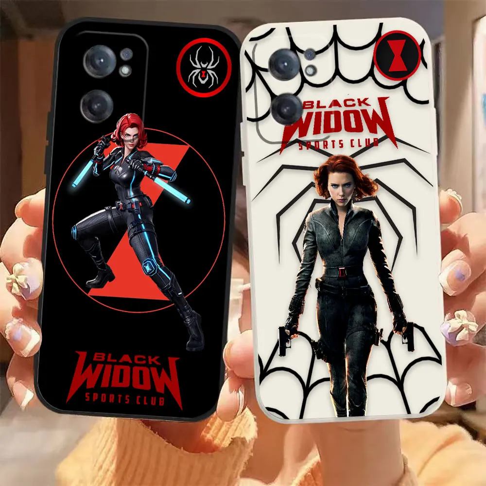 

Marvel Avengers Black Widow Phone Case For Oneplus 11 10 9 9R 9RT 8 8T 7 7T ACE 2 2V NORD CE 2 Lite Pro Case Funda Shell Capa