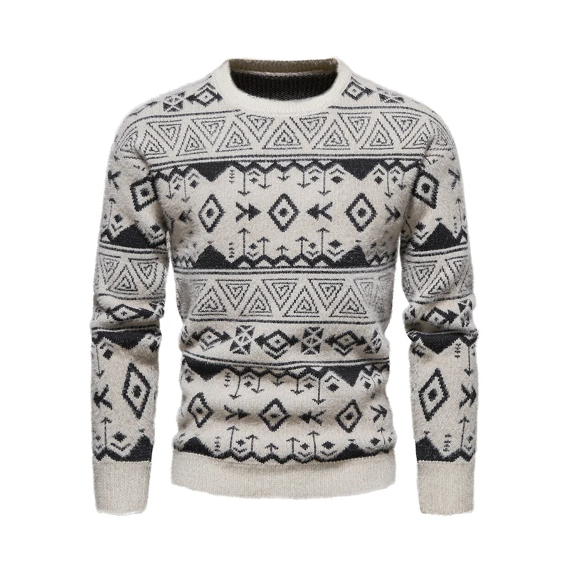 

Vintage Sweater Mens Hip Hop Streetwear Harajuku Retro Japanese Style Love Knitted Sweater 2022 Couples Autumn Cotton Pullover