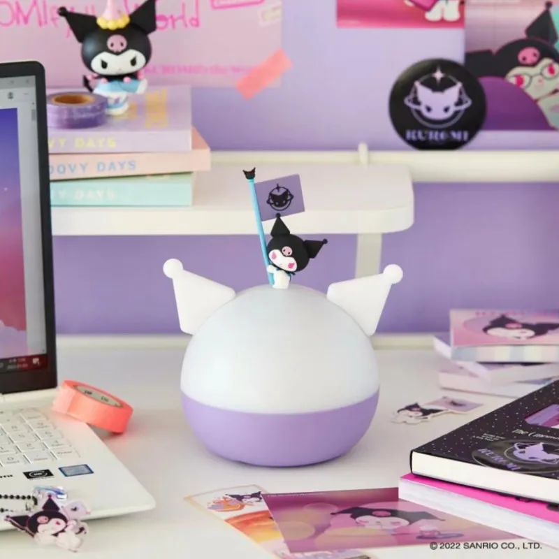 

Аниме-фигурка Sanrioed Kuromi, голографическая проекционная лампа, мультяшное милое звездное небо, атмосферная лампа, прикроватный ночник, искусс...