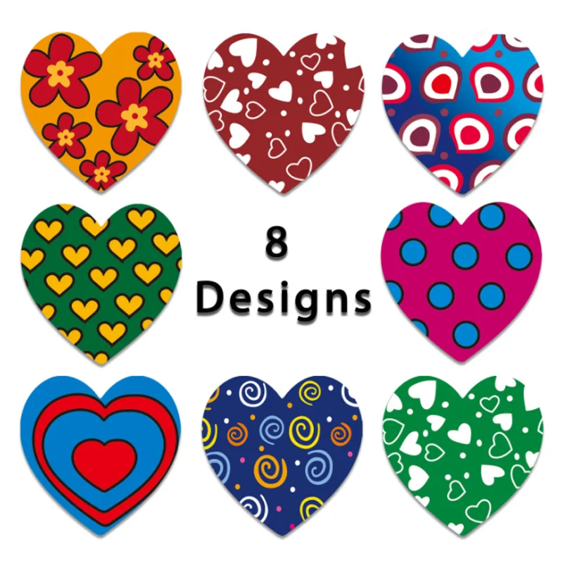 

Cute Love Heart Valentine Decora Sticker Seal Labels DIY Scrapbook Journal Children Toy Wedding Packaging Stickers 500pcs/roll