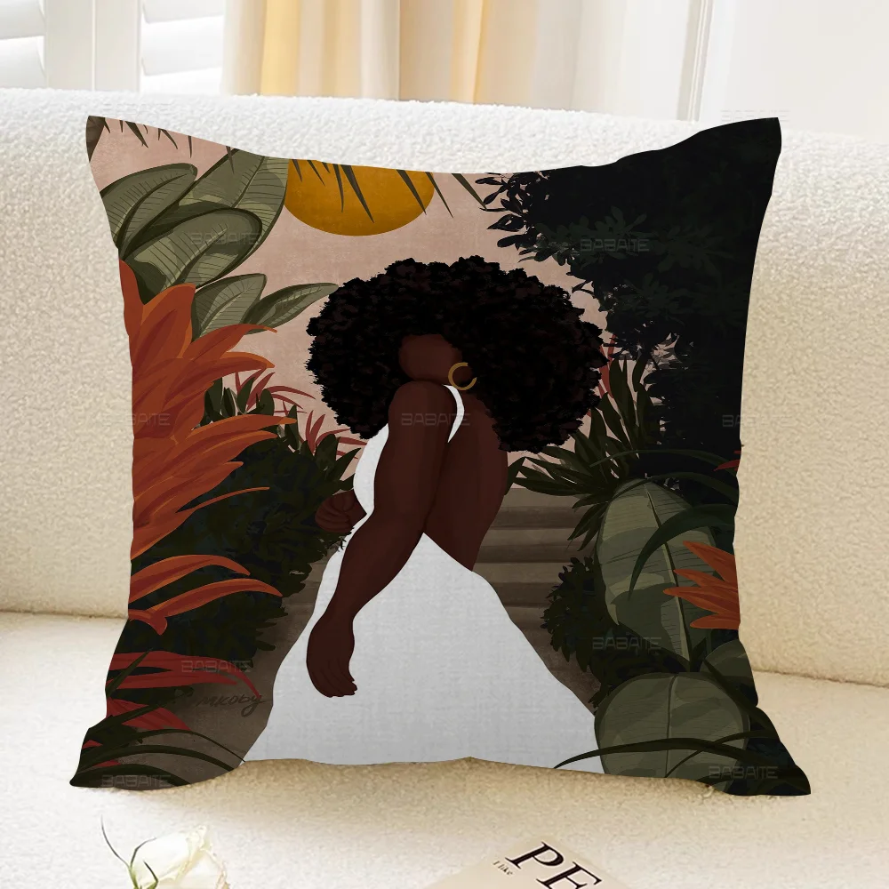 African W-Women Stitch Lucky Dragon Pillow Cover Sofa Cushion Home Room Decoration Children Gift