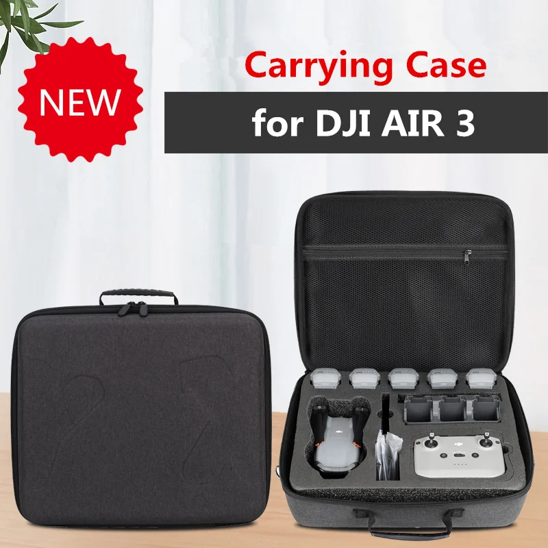 

Портативная сумка через плечо для DJI Air 3(RC 2/RC N2), водонепроницаемый футляр, сумка для хранения, сумка для переноски, аксессуары для дрона