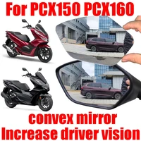 for honda pcx150 pcx160 pcx 150 pcx 160 accessories convex mirror increase rearview mirrors side mirror view vision lens parts