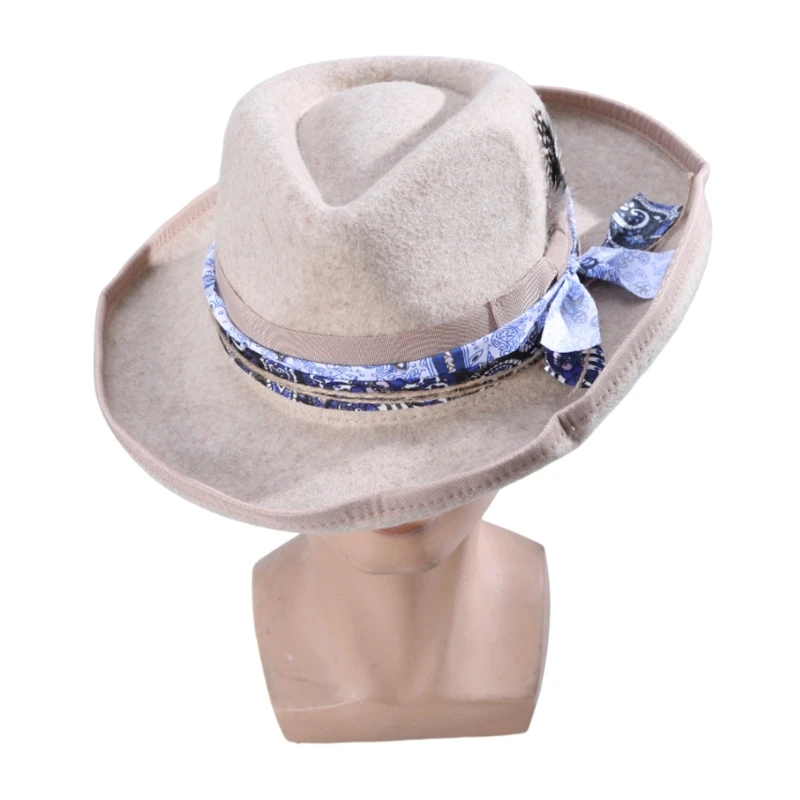 Винтажная шляпа Fedora цилиндр костюм для выпускного вечера мероприятий на свежем