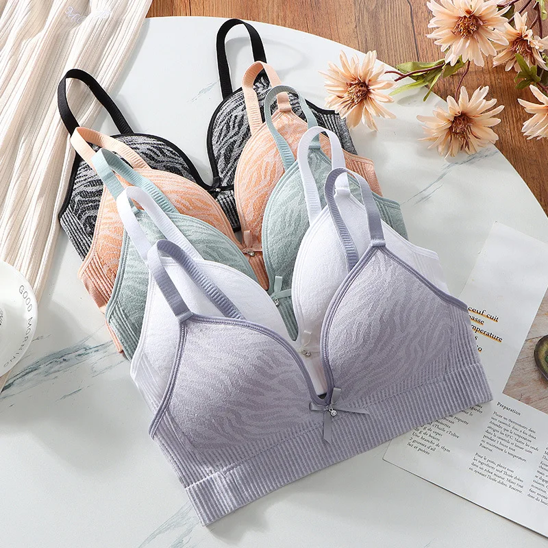 

Thin Seamless Comfortable Bras for Women Underwear Wire Free Sexy Push Up Bra Adjustable Bralette Girl Lingerie