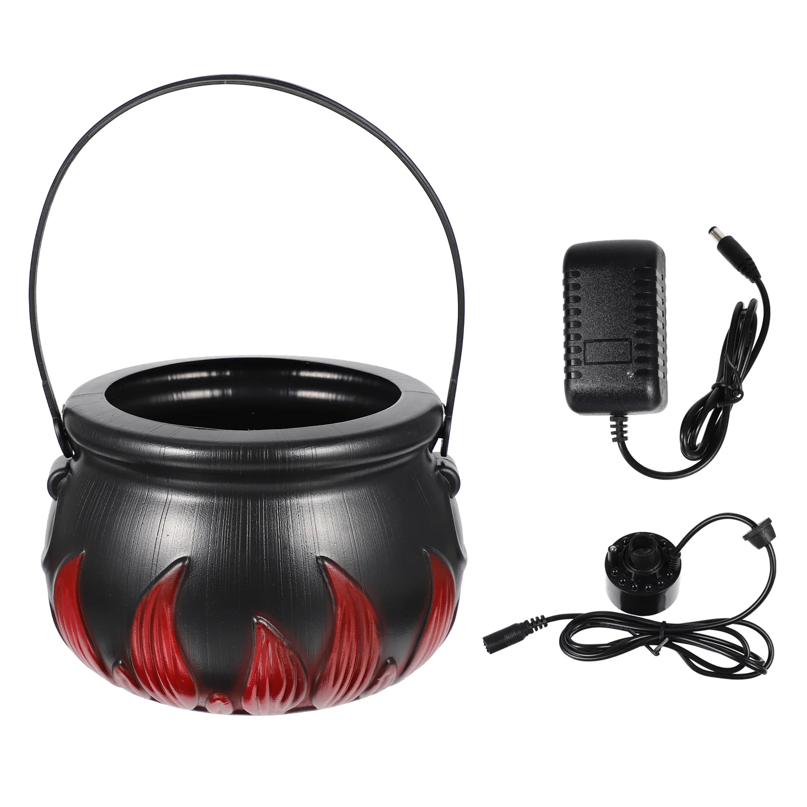 

Cauldronwitch Prop Kettles Led Mist Bucket Light Makerpot Lighted Foggerfog Machine Black Kids
