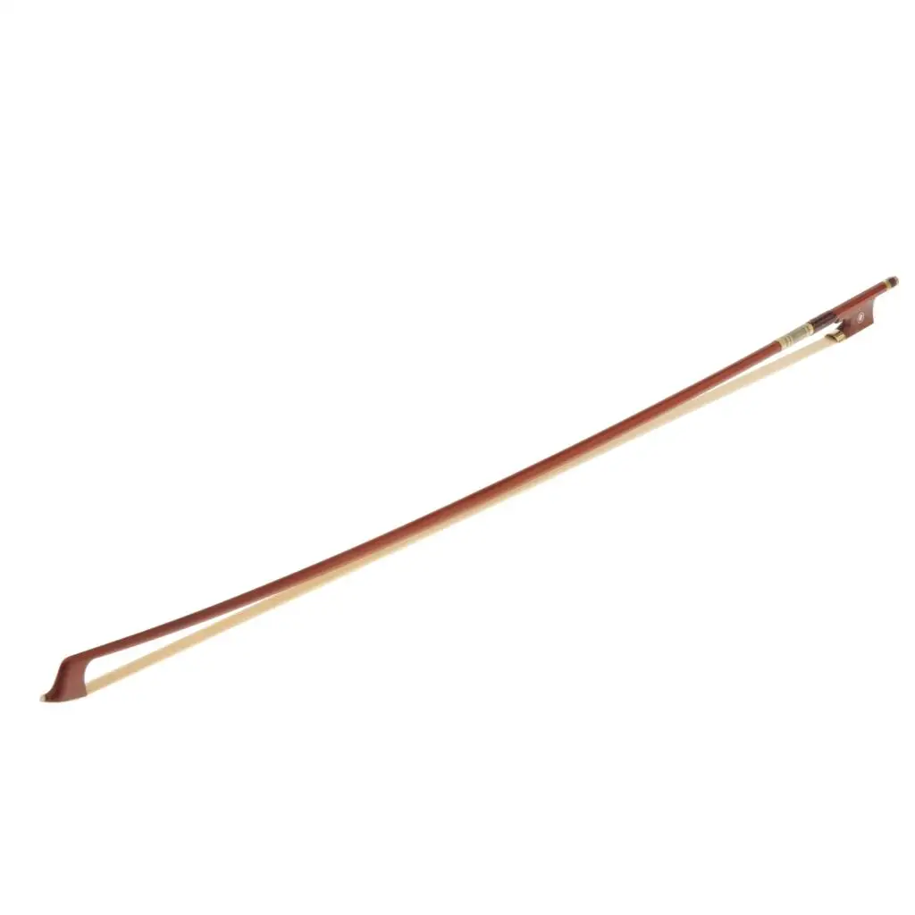 

4/4 violin bow horsehair durable PU leather handle violin bow violin