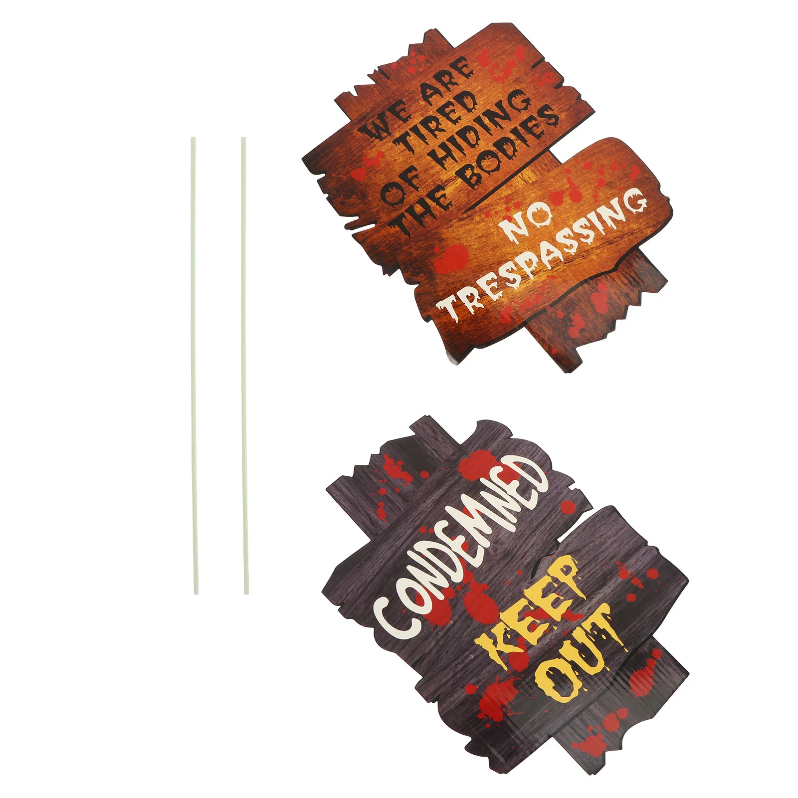 

2pcs Vivid Practical Decorative Delicate Durable Guide Board for Indoor Party Outdoor