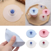 cute reusable tea coffee lids seal suction cup cover leakproof silicone cup cover dustproof