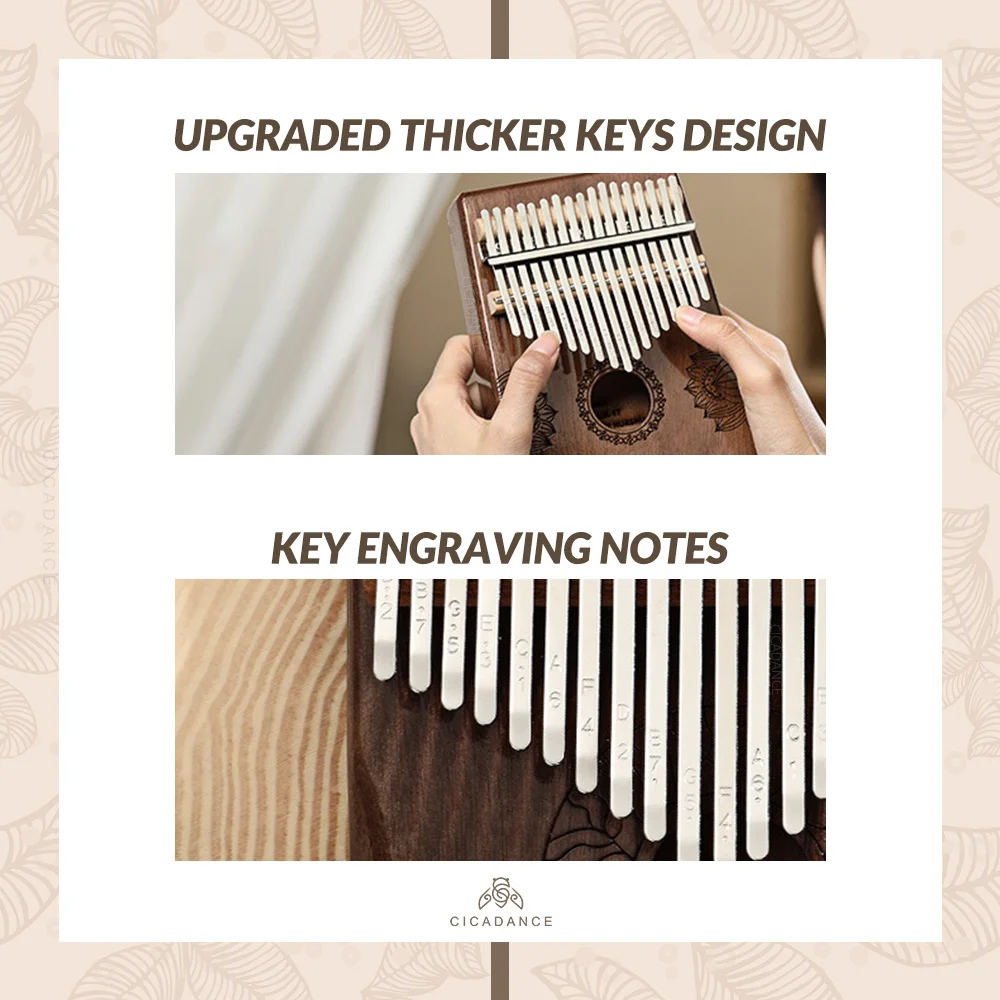 Высококачественный музыкальный инструмент Калимба с большим пальцем пианино