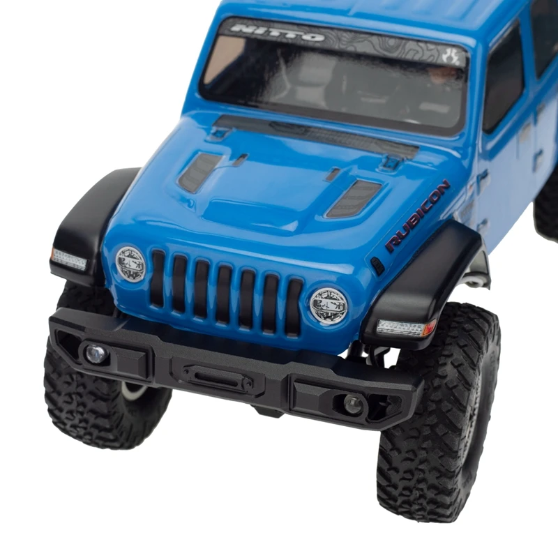 Metal Front &amp Rear Bumper With LED Light For Axial SCX24 Jeep Gladiator AXI00005 JLU AXI00002 1/24 RC Crawler Upgrades