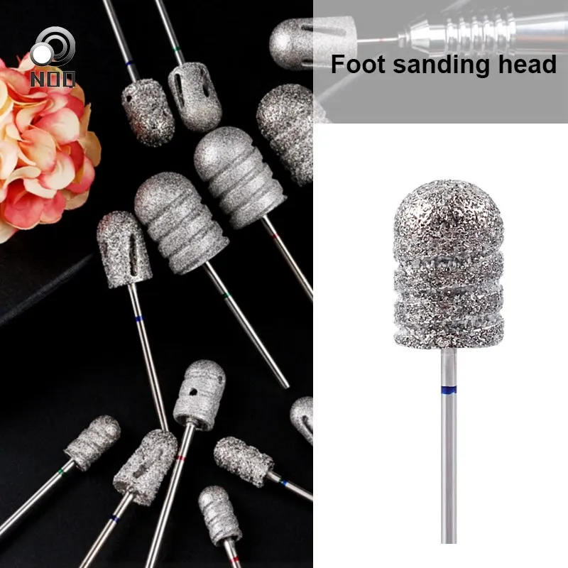 3pcs Foot Nail Drill Bits Pedicure Manicuring Foot Cuticle Clean Tools Nail File Grinding Head Nail Art Accessories Stainless