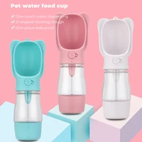 pet out of water food cup external water bottle portable water cup supplies cat dog drinking with the cup drinking water supplie