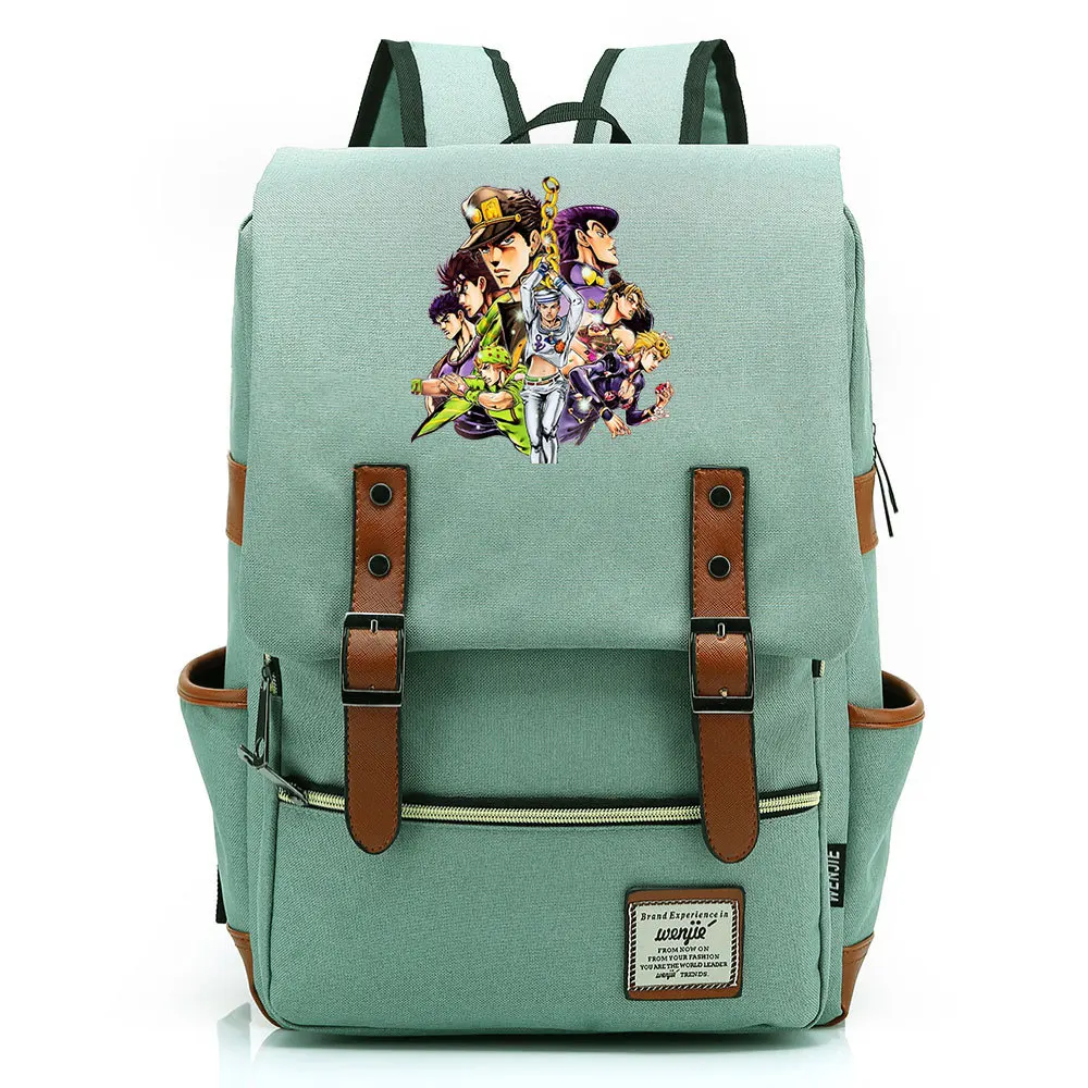 Jojo Bizarre Adventure School Bags Students Laptop Backpack Women Men Travel Bags Kids Teenager Coll