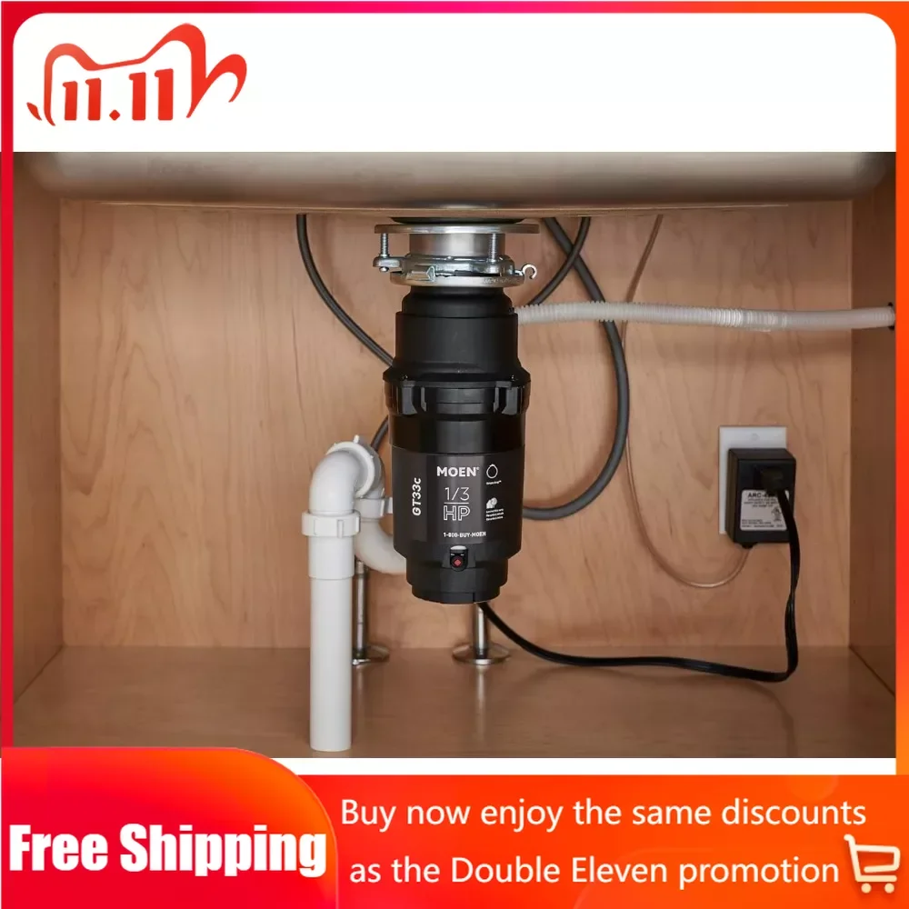 

With Control Activation 3/4 HP Garbage Disposal With Sound Reduction Food Waste Shredder Power Cord Included Residue Processor