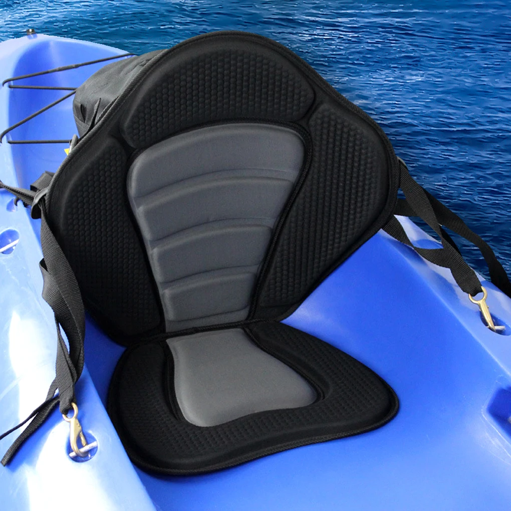 Kayak Seat Sit On Cushioned Backrest Detachable Sports Adjustable Back Support Cushion Accessories Drifting Kayaking