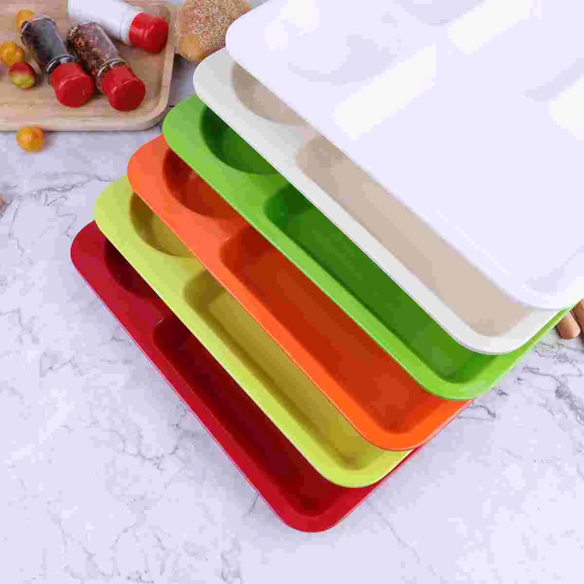 

Plates Kids Divided Dinnerware Plate Control 3 Toddlers Pla Portion Bariatric Reusable Diet Dividers Divider Containers Plastic