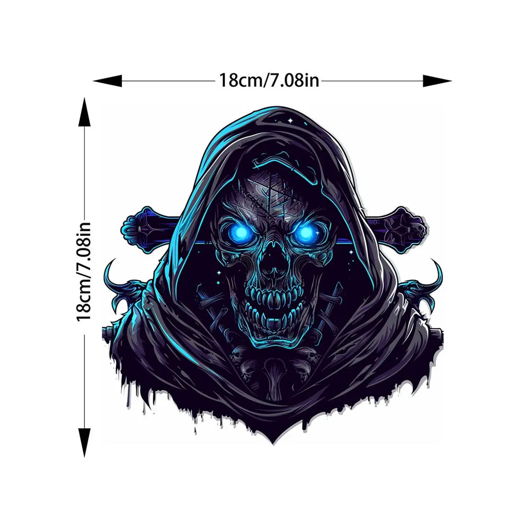 

1 шт., наклейки для автомобиля со скелетом, наклейки для мотоцикла, электромобиля, персонализированные украшения, наклейки для обработки царапин