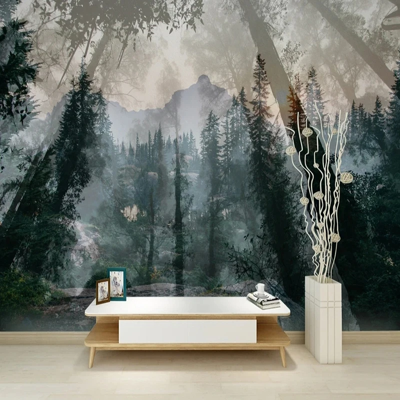 

3D-обои с изображением тропического девичного леса, фотообои для гостиной, дивана, фоновая стена, домашний декор, свежий Papel Tapiz