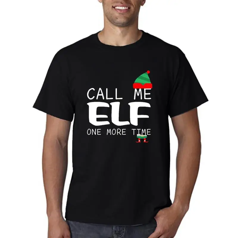 

Футболка с надписью Call Me Elf One More Christmas Gift-RT
