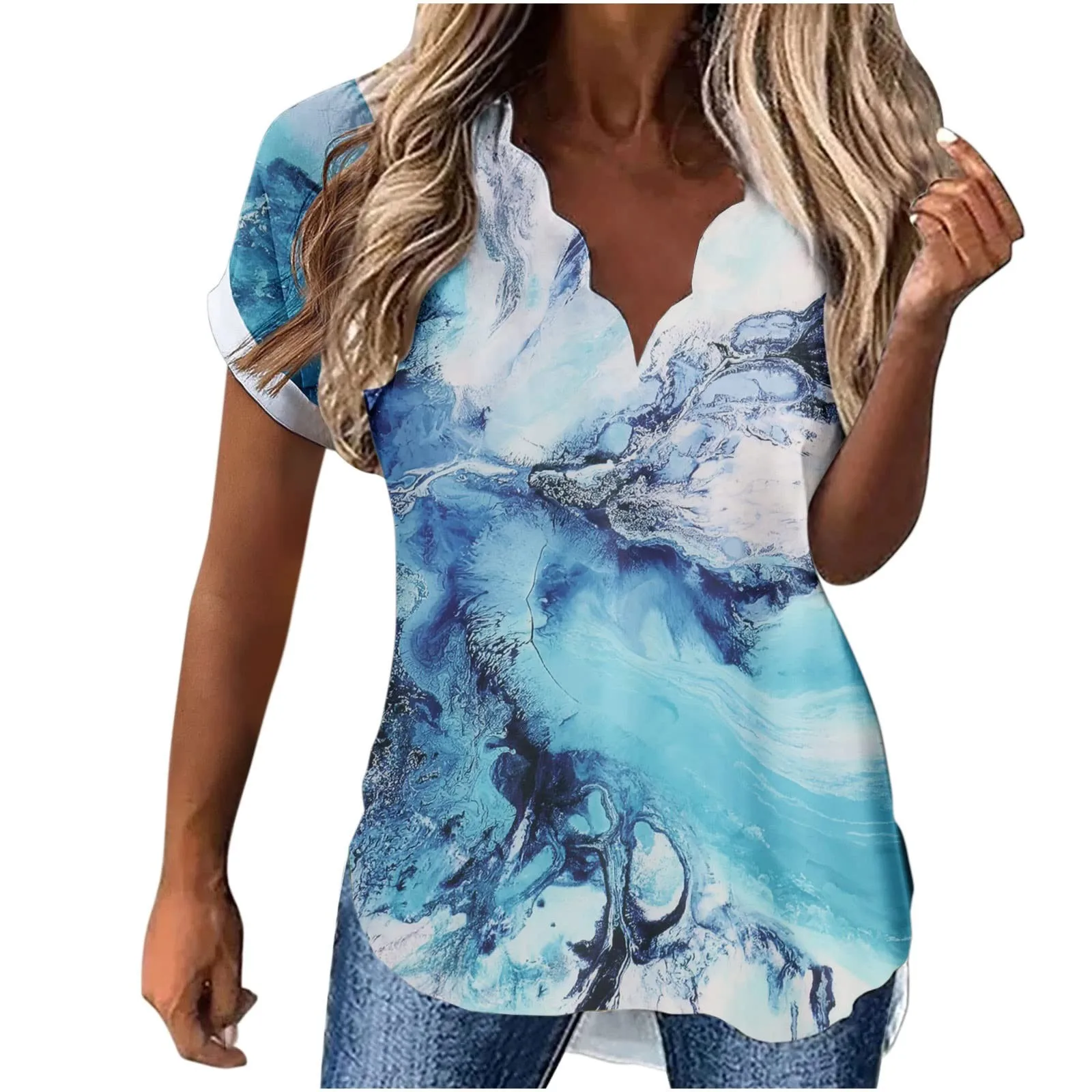 

Женская модная повседневная футболка 2022 с коротким рукавом и принтом на пуговицах, домашняя одежда, женская блузка, рубашки Y2k одежда