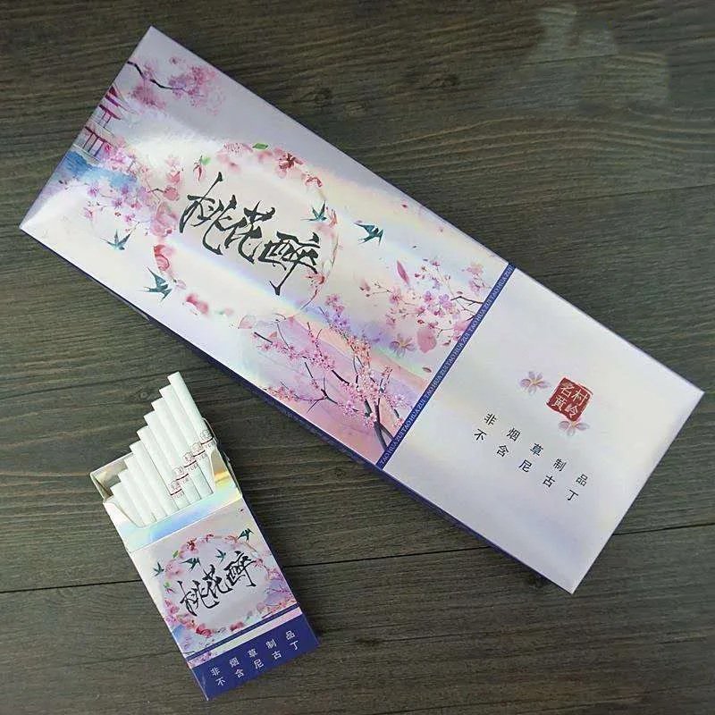

New Blueberry Peach Flavor Herbal Tea Smoke Healthy Cigarettes No Nicotine Tobacco Fruit Tea