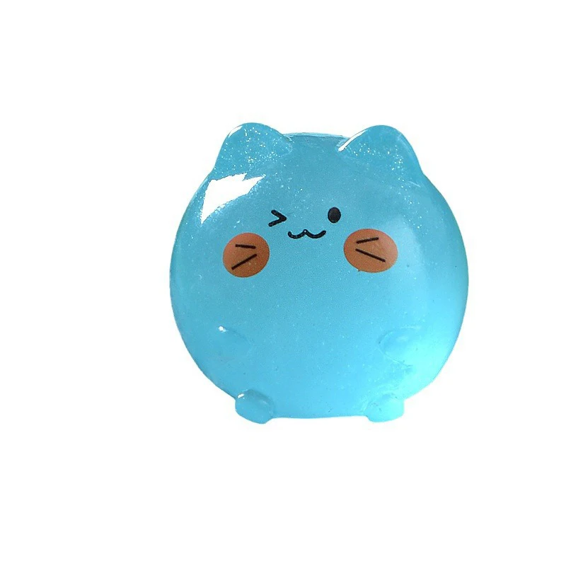 5 шт. мини-мультяшный кот светящийся орнамент поделки миниатюрные фигурки