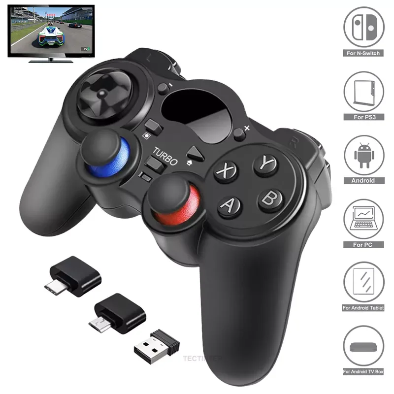 

2.4G Gamepad Controller Android Wireless Joystick Joypad For Switch For PS3/Smart Phone For Tablet PC Smart TV Box