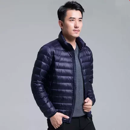 NEW Casual Duck Down Jackets Men 2021 Winter Warm Thick Parkas Coat Mens Fleece Outerwear Patchwork Bomber Puffer Jacket Windpro