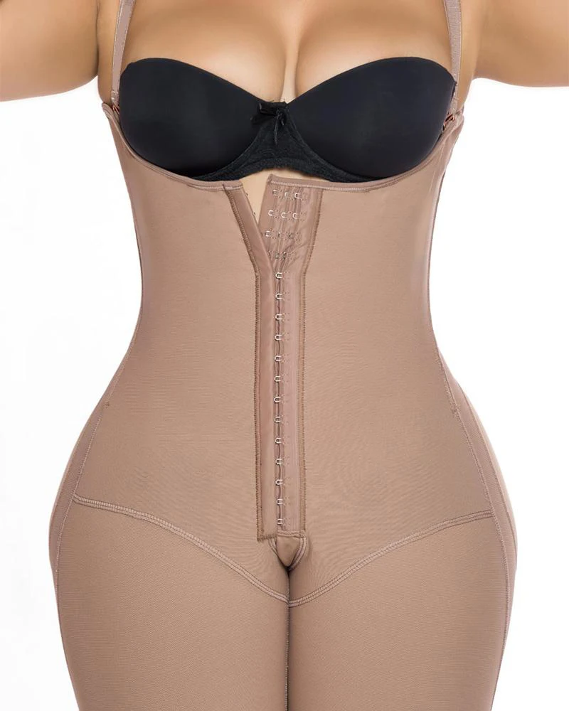 Women's Corset Knee Length Underbust Body Shaper Fajas For Postpartum Girdle Waist Trainer Sexy Lingerie
