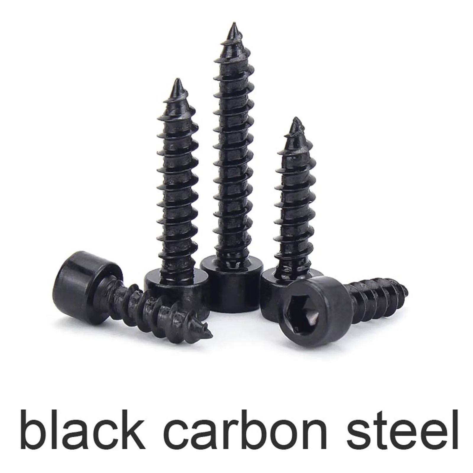 

TINGGOO Саморезы шестигранные черные из нержавеющей стали M1.7-M6