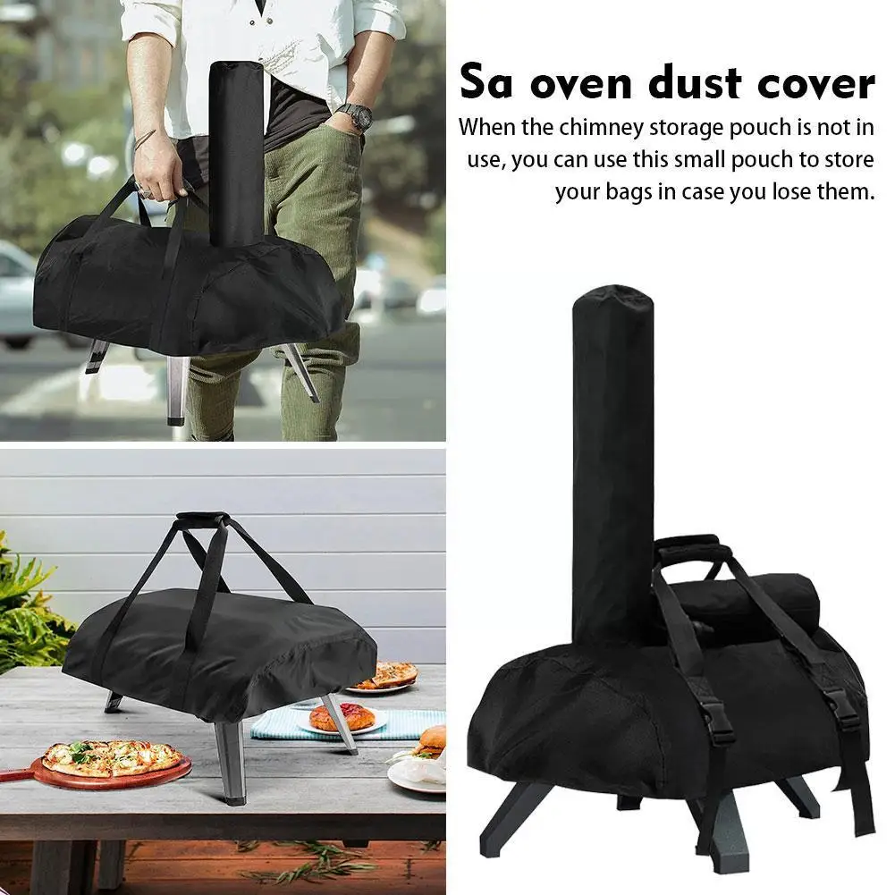 

Carry Cover For Ooni Karu 12 With Chimney Bag Waterproof Pizza Oven Cover For Ooni 12 Outdoor Wood Fired Gas Multi-fuel Piz W8A5