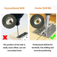 4pcs Hinged Hole Opener Self Centering Hinge Drill Bits Woodworker Puncher Door Window Hinge Saw Equipment Power Tools