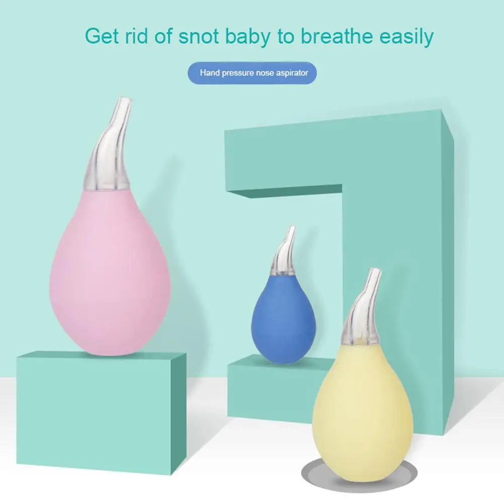 

Waterdrop Shape Manual Soft Baby Nasal Aspirator Suction Pump Nose Cleaning Tool Baby Health Care Supplies