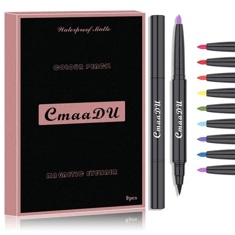 

Магнитная подводка для глаз, гелевые ручки для глаз, водостойкая, не размазывающаяся, магнитная жидкая подводка для глаз, макияж, идеально работает со всеми