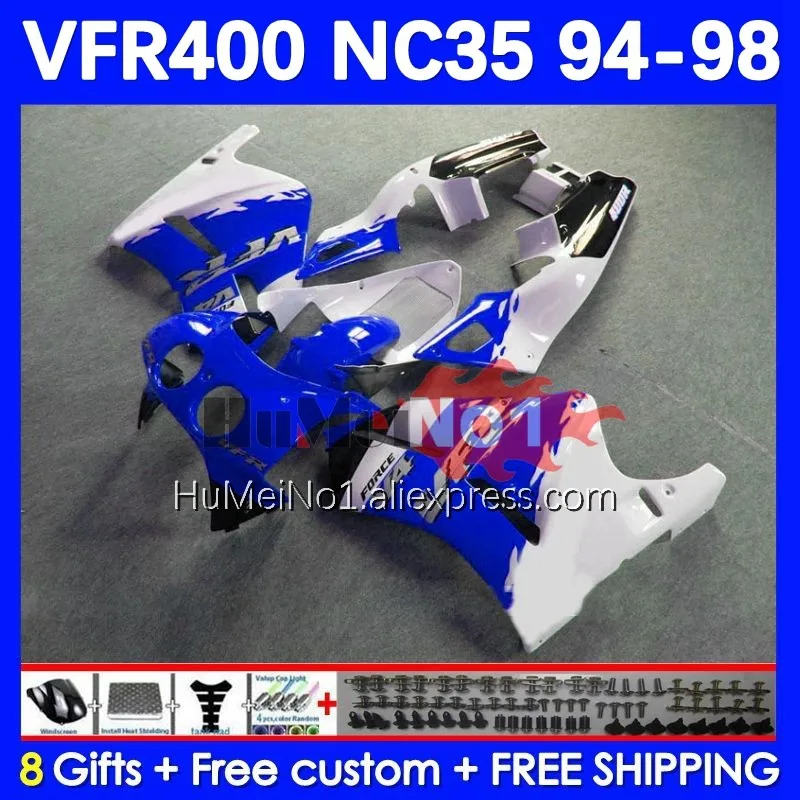 

VFR400R For HONDA VFR400 RVF VFR 400 R 400R NC35 94 95 96 97 98 152No.176 RVF400R 1994 1995 1996 1997 1998 Fairings blue stock