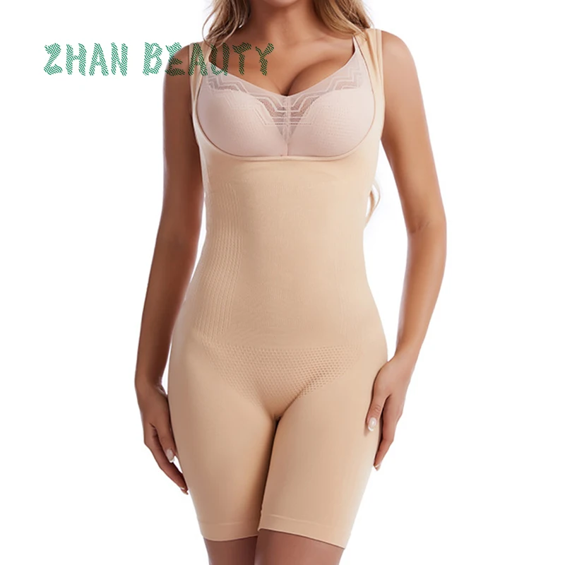 

ZHANBEAUTY бесшовный комбинезон для груди для женщин Корректирующее белье для живота штаны для похудения дышащее нижнее белье