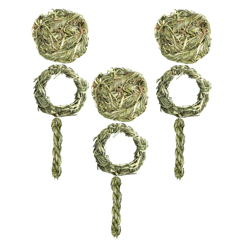 9 шт. ручные игрушки для домашних животных с травяными шариками принадлежности