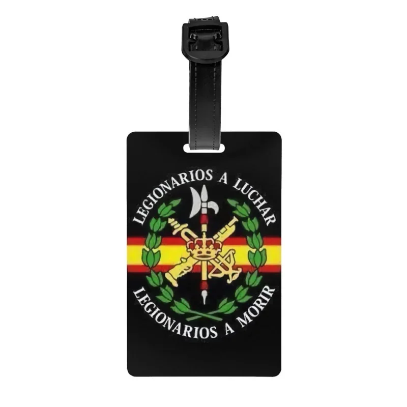 

Индивидуальная багажная бирка испанского легиона, защита конфиденциальности, герб Испании, багажные бирки, дорожная сумка, этикетки, чемодан