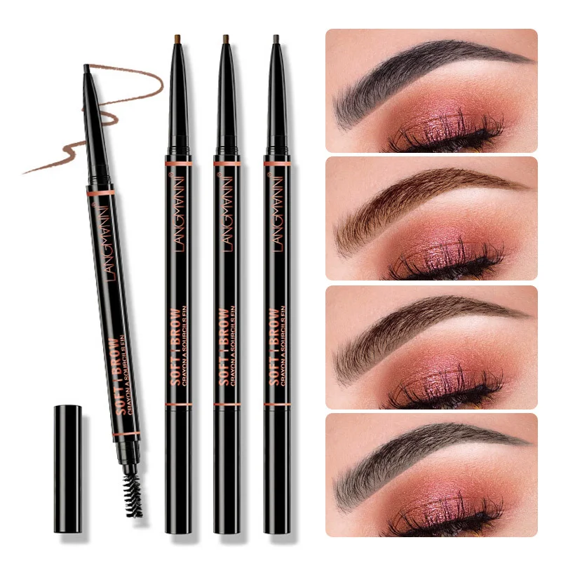 

Карандаш для бровей с двойной головкой, водостойкий, 5 цветов