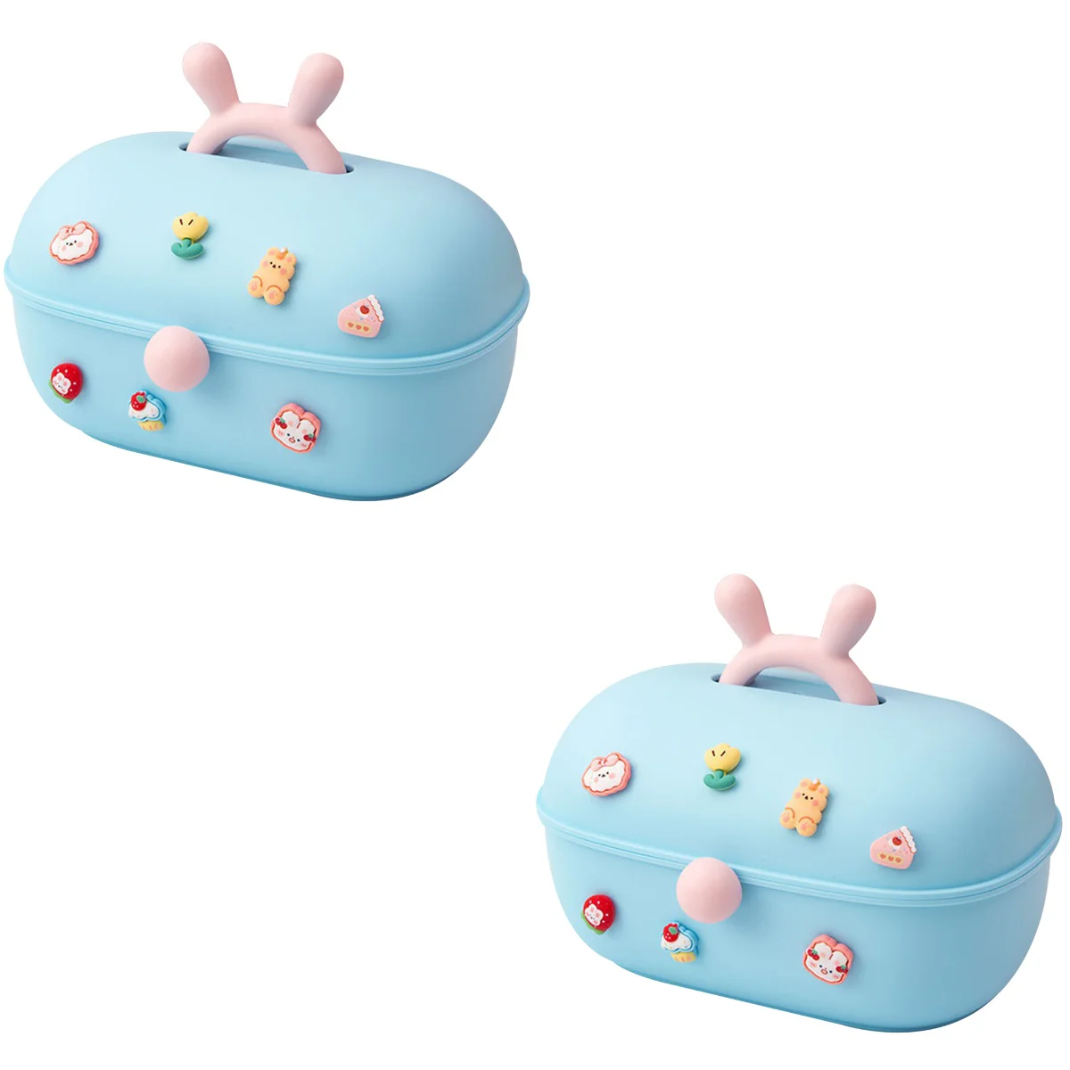 

Box Kids Storage Case Desktop Jewelry Hair Decor Holder Giftlittle Organizercontainer Accessory Girl Keepsake Treasureclip Rings