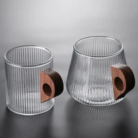 taza de vidrio con forma de lata para t%c3%a9 vaso de vidrio de borosilicato para leche caf%c3%a9 vino duradero