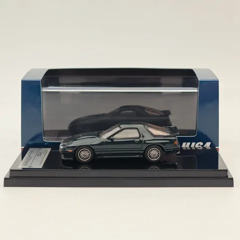 Коллекция автомобилей 1/64 Hobby Japan RX-7 (FC3S), победитель, ограниченный зеленый HJ641043WGR, литые модели автомобилей, коллекция автомобильных игрушек, подарок