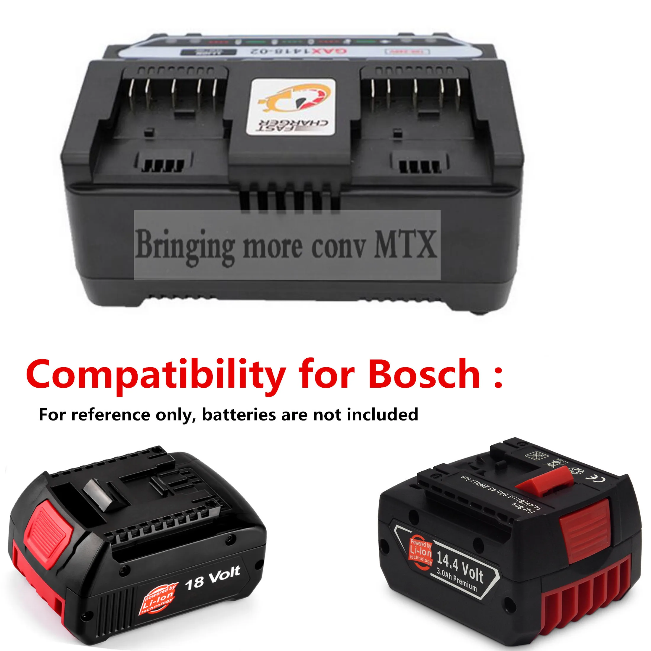

4A Li-ion Battery Charger For Bosch 14.4V 18V Battery BAT609 BAT609G BAT618 BAT618G Charger AL1860CV AL1814CV AL1820CV & 3A 1A