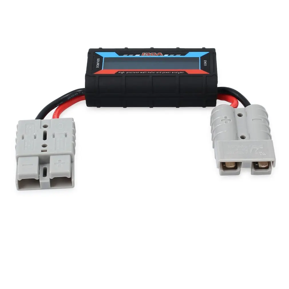 

130A Watt Meter Power Analyzer Digital LCD Solar Volt Amp Anderson Style Plug